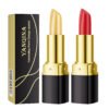 YANQINA color changing lipstick with hydrating lip balm texture and two shade options in yellow and red bullets