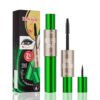 Waterproof 2 in 1 mascara eyeliner with lengthening mascara and liquid eyeliner pen