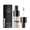 Full coverage liquid concealer with applicator and box packaging for under eyes and dark circles