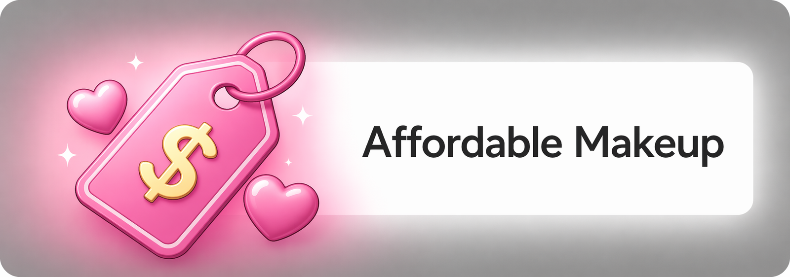 Affordable makeup icon for beauty value highlight